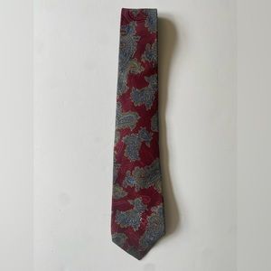 Pierre Cardin Red Blue Paisley Tie